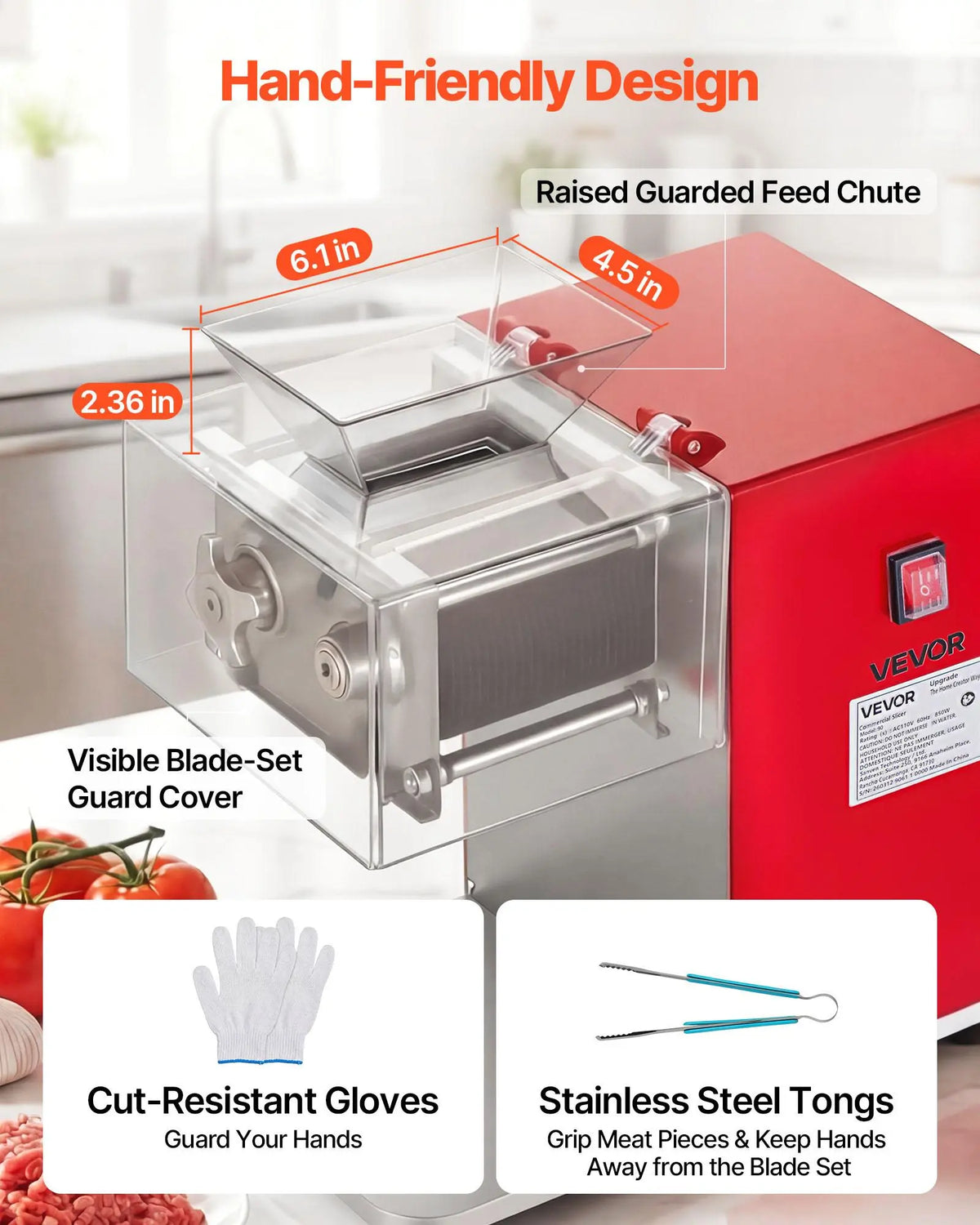 VEVOR 850W Commercial Meat Cutter Machine