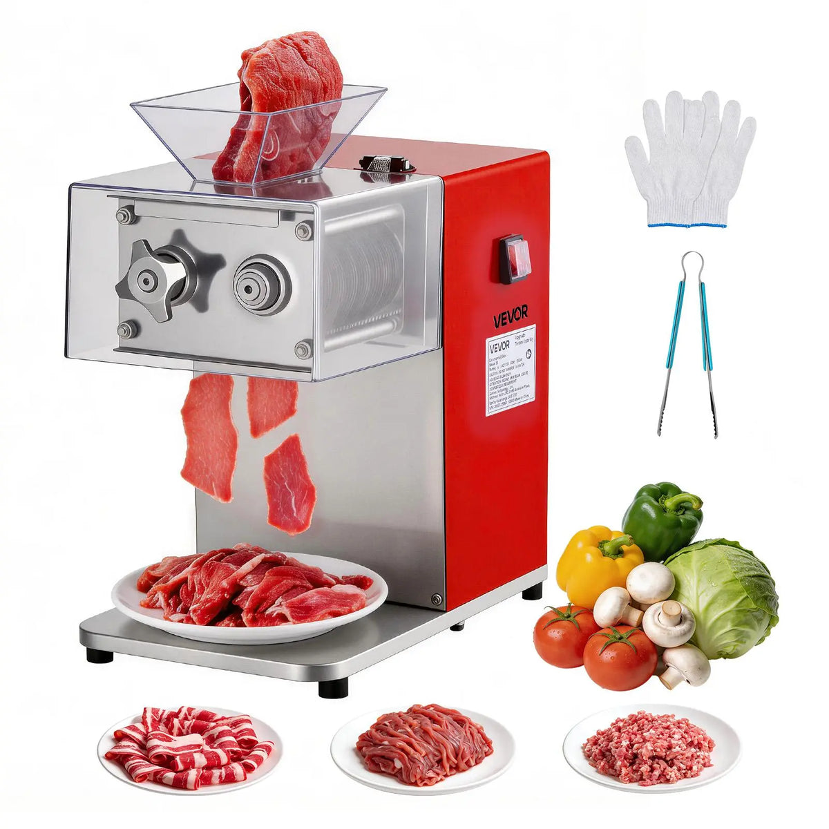VEVOR 850W Commercial Meat Cutter Machine